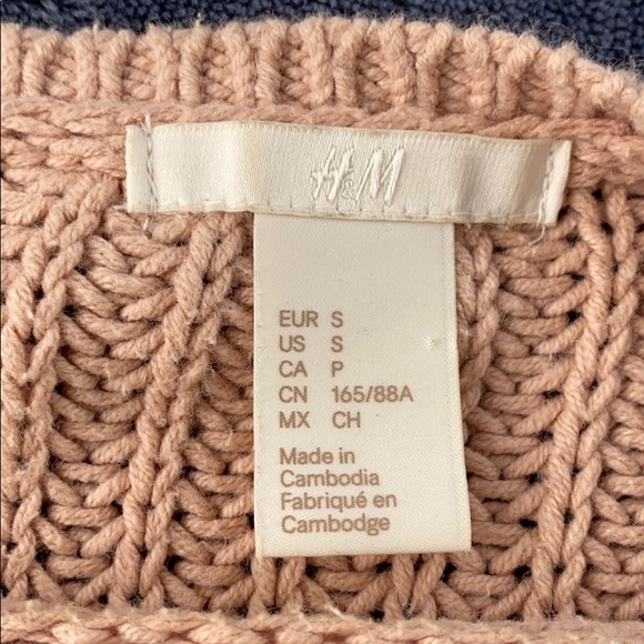 H&M beige/blush sweater - Picture 4 of 5